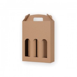 Box for three wine bottles 259*88*337mm