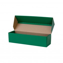 Box for one wine bottle 87*93*335mm, green