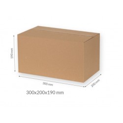 Kartona kaste 300*200*190mm FEFCO 0201