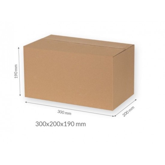 Kartona kaste 300*200*190mm FEFCO 0201