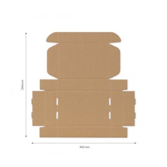 Kartona kaste 180*120*40mm, FEFCO 0427, 3 slāņu, pakomāts - S izmērs, +10 gab.