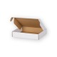 Cardboard box 250x200x50mm, FEFCO 0427, White color, 3-layer, parcel locker - size S, + 10pcs