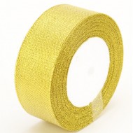 Auduma dāvanu lente 40mm/20m, "gold"