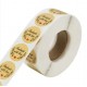 Stickers HANDMADE WITH LOVE d-2,5cm, 500pcs