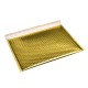 Extra strong shipping mailer bubble envelope waterproof 13*13+4cm, Metallic, Gold