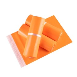 Водонепроницаемые курьерские пакеты для посылок 28*38+4см, "orange", 10шт.