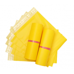 Ūdensiztūrīgie kurjeru maisi paku sūtījumiem 20*31+4cm, kr. Yellow, 10gab.