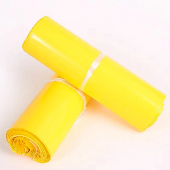 Ūdensiztūrīgie kurjeru maisi paku sūtījumiem 32*44+4cm, kr. Yellow, 10gab.