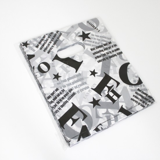 Shopping packaging bag 20*16+8.5cm, 100pcs