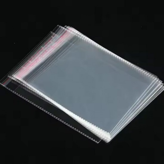 Пакет прозрачный для упаковки с липкой лентой и отверствием,25 micro,16*20+3см, 200шт.