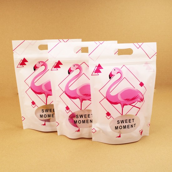 DOYPACK bag with zip-lock 15*21+4cm, Sweet, 10pcs