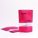 DOYPACK bag with zip-lock 8*10+3cm, fuchsia, 10pcs