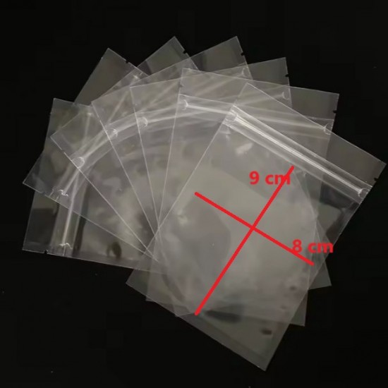 DOYPACK bag with zip-lock 8*9cm, Transparent, 10pcs