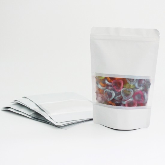 Maiss DOYPACK ar zip lock aizdari 14*20,5+4cm, kr. pelēkā, 10gab.