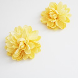 Artificial flower heads d-107cm yellow 2pcs