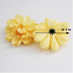 Artificial flower heads d-107cm yellow 2pcs