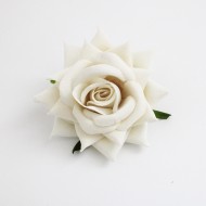 Artificial flower head d-8cm 1pcs, velvet