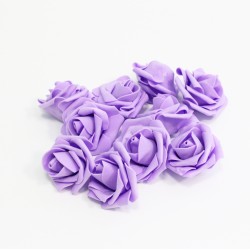 Artificial flowers decorations 6cm,10pcs, violet