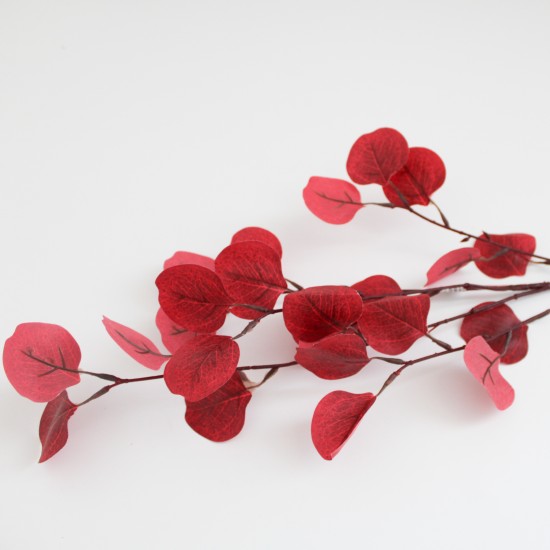 Artificial Eucalyptus Branch, 95cm, 1pcs., red