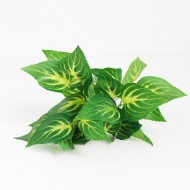 Artificial green leaves 34cm