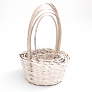 Basket set 5pcs, white