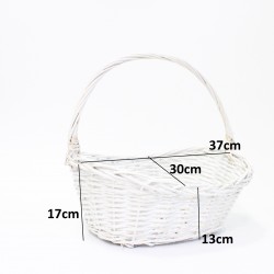 Basket L size, white 1pcs