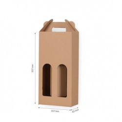 Box for two wine bottles 167*85*337mm