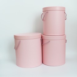 Flower boxes set 3pcs,XXL, pink