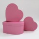 Flower boxes set 3pcs, pink