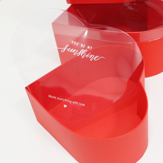 Цветочные коробки SUNSHINE набор из 3шт., "red"