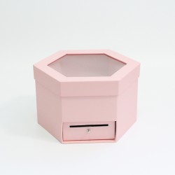 Flower box 1pcs, pink