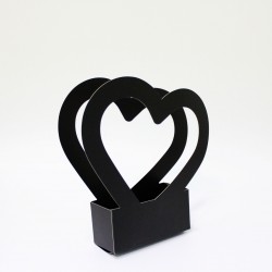 Box heart 1pcs, black 