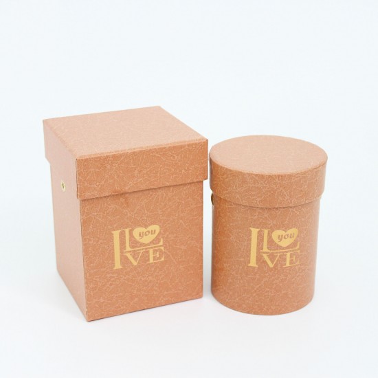 Gift boxes set LOVE mix shapes 2pcs