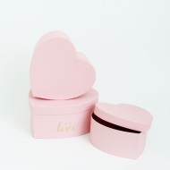 Подарочные коробки WITH LOVE комплект,3шт., "pink"