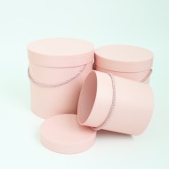 Шляпные коробки набор из 3шт. "pink"