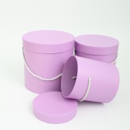 Шляпные коробки набор из 3шт. "violet"
