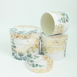 Flower boxes EUCALYPTUS set 3pcs