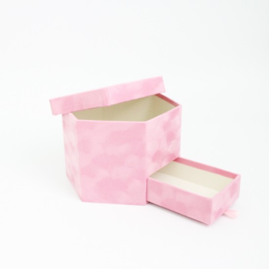 Velvet box 1pcs, pink