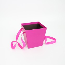 Flower box 1pcs, dark pink