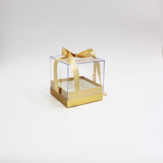 Подарочная коробка 14*14cm, "gold"