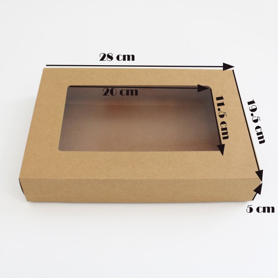 Gift boxes 28*19.5*5cm, brown 12pcs