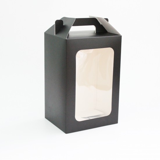 Saliekama melnā kaste ar logu 16*20*30cm 12gab.