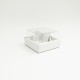 Gift box with transparent  cover17*17*10cm, white 12pcs