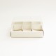 Gift box with transparent  cover 24*17*10cm, white 12pcs