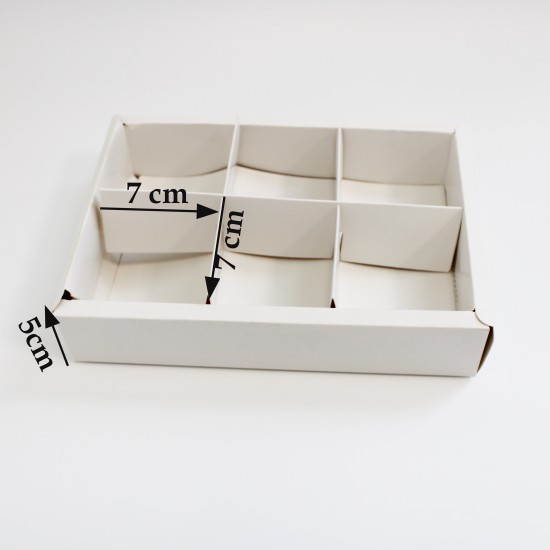 Gift box with transparent  cover 24*17*10cm, white 12pcs