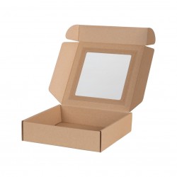 Коробка с окном 200*200*50мм FEFCO 0427