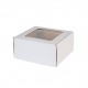 Boxes with window 200*200*10mm White FEFCO 0427