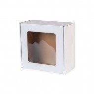 Kaste ar lodziņu 200*200*100mm kr. baltā FEFCO 0427