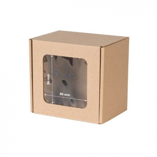 Boxes with window 130*130*100mm FEFCO 0427