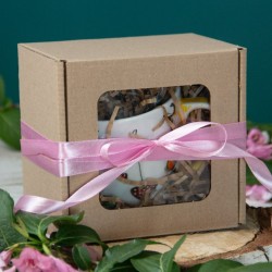 Boxes with window 130*130*100mm FEFCO 0427